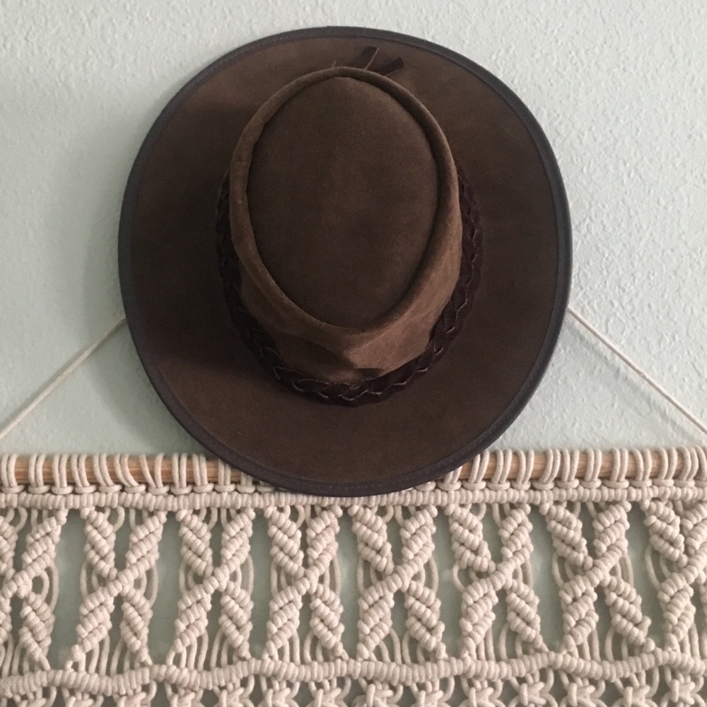 Barmah Suede Brown Aussie Hat
